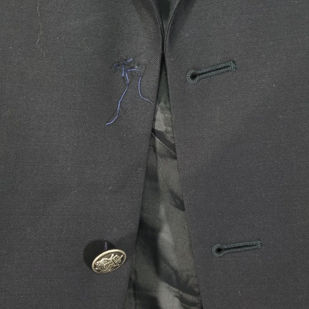Michael Kors Men's Sport Coat‎ Blazer Two Button Navy Blue Twill Wool Size 40S
